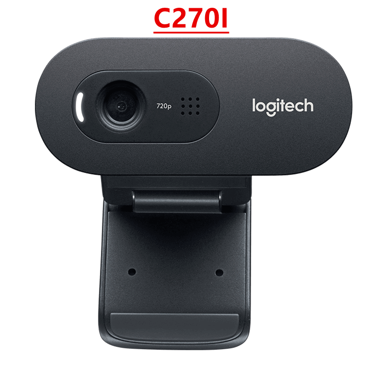 LOGITECH C270/C270i HD Video 720P Webcam Free Drive Online Course Webcam Built-in Micphone USB2.0 Computer Camera 100% Original