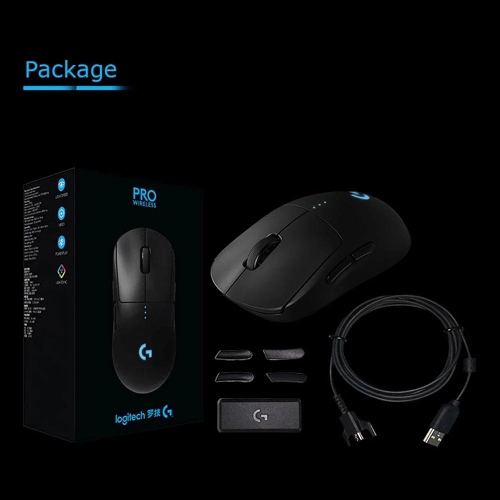 Logitech G PRO Wireless Gaming Mouse 16K DPI Sensor LIGHTSPEED RGB Dual Mode Top Gaming Mice POWERPLAY 100% Original