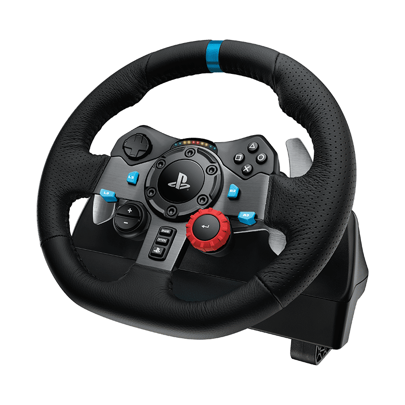 Logitech G29 G Dual-Motor Feedback Driving Force Game Steering Wheel ,Shifter and Simulates Driiving Pedal Racing 100% Original