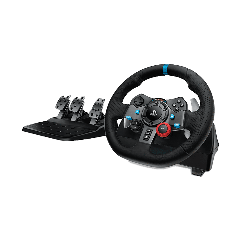 Logitech G29 G Dual-Motor Feedback Driving Force Game Steering Wheel ,Shifter and Simulates Driiving Pedal Racing 100% Original