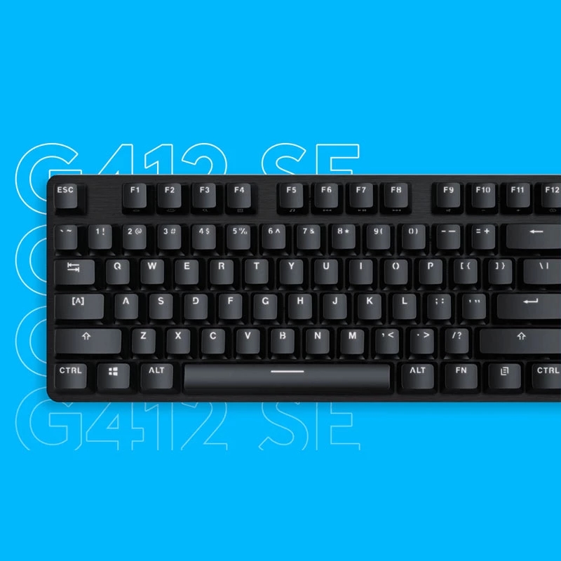 100% Original Logitech G412 SE Mechanical Gaming Keyboard LED Backlight USB Game Keyboard Compatible with Windows and macOS