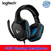 Logitech G431 Wired Gaming Headphone 7.1Surround Sound Gaming Headset With 50mm Drivers DTS Headphone X2.0 6mm MIC 100% Original