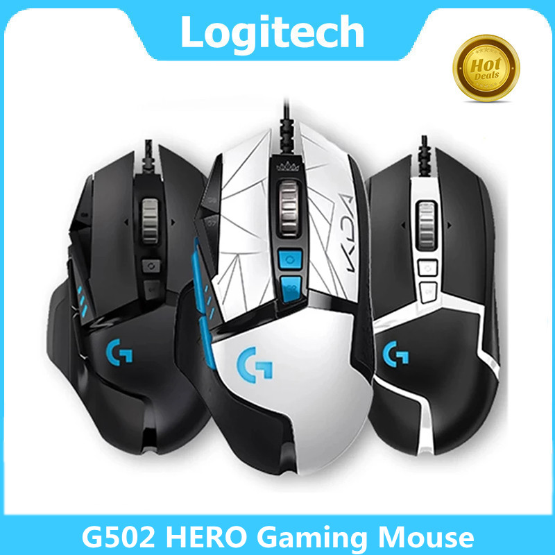 New Logitech G502 HERO KDA Gaming Mouse Professional  LIGHTSYNC RGB 16000DPI Gaming Mice For Mouse Gamer Original