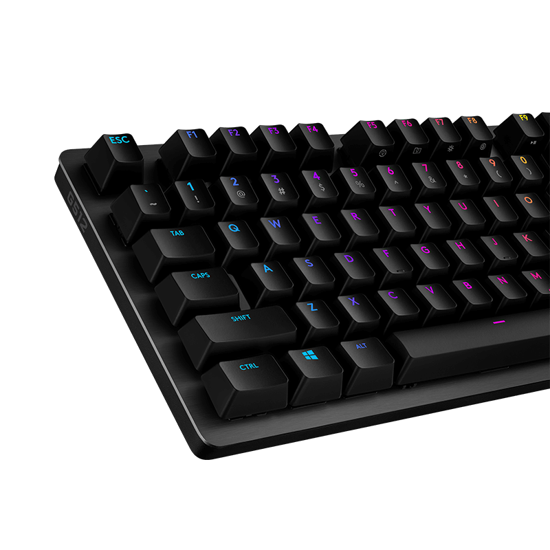Logitech G512 Mechanical Gaming Keyboard LIGHTSYNC RGB Wired Gaming Keys GX Blue Switch Brushed Aluminum Case for eSports gamers