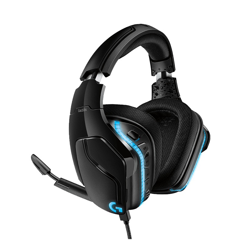 New Logitech G633S GAMING HEADSET RGB 7.1 SURROUND Sound Gaming Headphone With Microphone For Mouse Gamer 100% Original