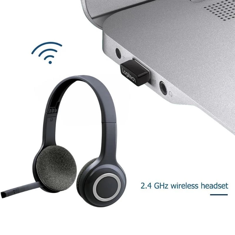 Logitech H600 H340 H390 Wireless Headset 2.4GHz Gaming Stereo Earphones ,H340 H390 Wired Headphone With Microphone Noise Canceling
