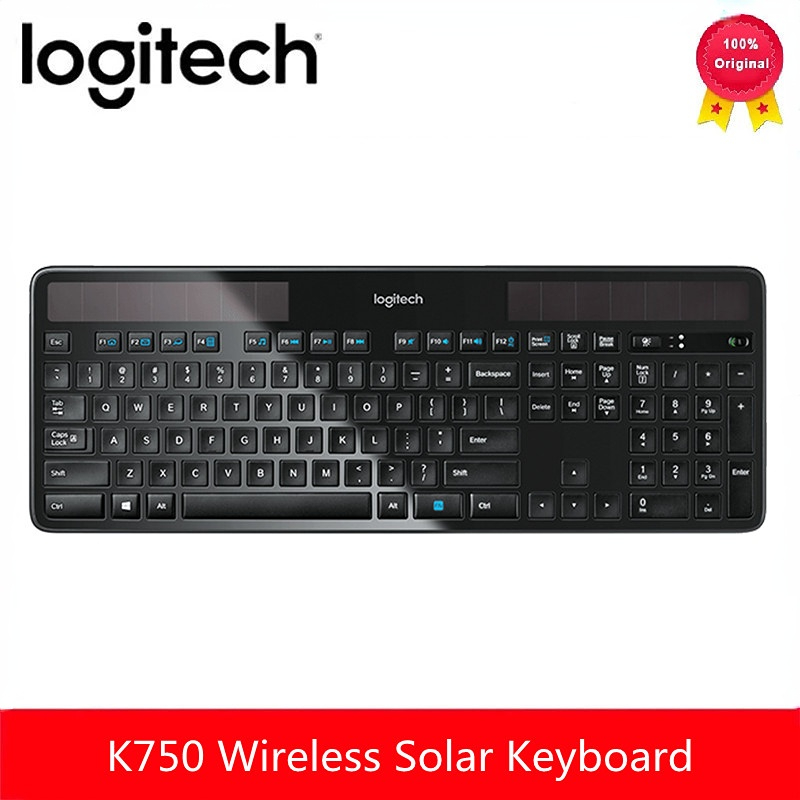 Logitech K750 Wireless Keyboard Solar Light Powered Keyboard Bluetooth 2.4 GHZ For Computer Business Home Office New original