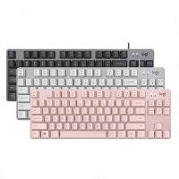 Logitech K835 Mechanical keyboard TKL Wired Gaming Keyboard 84-key Gaming Keyboard Red/Blue switch For PC Office Gamer Keyboard