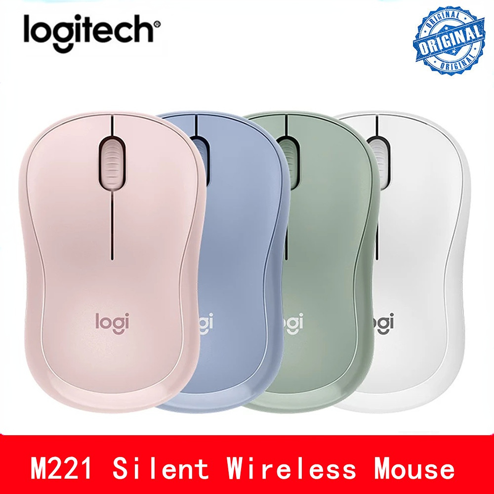 Logitech M221 Wireless Silent Mouse 3 Buttons Computer Mouse 1000DPI With 2.4GHz Optical Computer Mice with USB Receiver