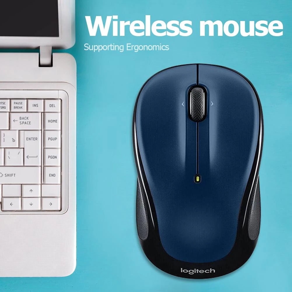 Logitech M325 Wireless Mouse 1000 DPI  2.4G Nano Receiver Wireless Mice 3 Buttons For Laptop Office 100% Original