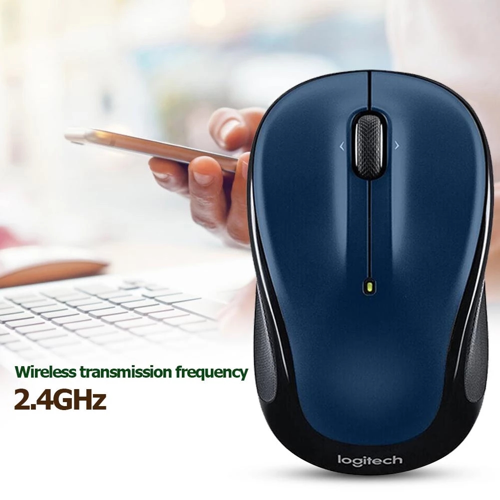 Logitech M325 Wireless Mouse 1000 DPI  2.4G Nano Receiver Wireless Mice 3 Buttons For Laptop Office 100% Original
