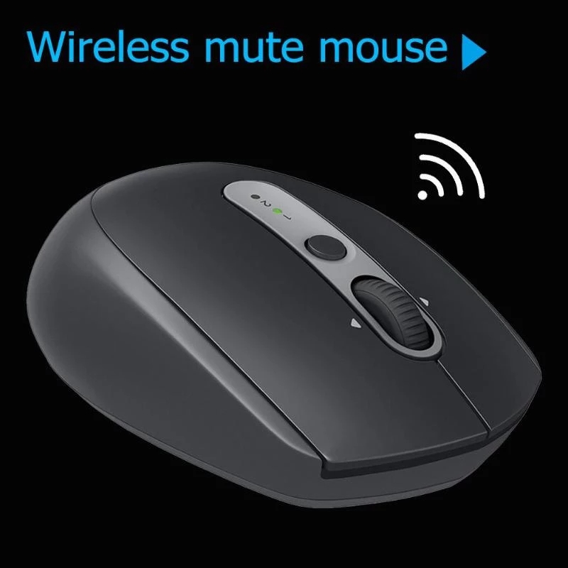 Logitech M590 Silent Wireless Mouse Multi-Device 1000 DPI Mice 2.4GHz Unifying Dual Mode For Office Mouse PC 100% Original