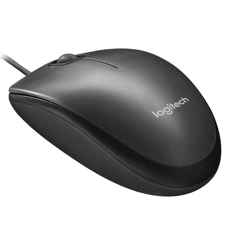 Logitech M90 Wired Mouse Ergonomic Design Optical Mouse Gaming Office Mice For PUBG LOL Laptop Desktop PC 100% Original