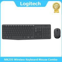 Logitech MK235 Wireless Keyboard Mouse Combo Full-size 2.4Ghz Multimedia USB Optical Mice 1000dpi For Laptop Gamer Home Office