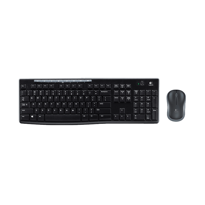 Logitech MK270 Mouse Keyboard Combo Set 2.4G Wireless Optical Mouse with Eight Shortcuts Long-lasting for Desktop Laptop PC