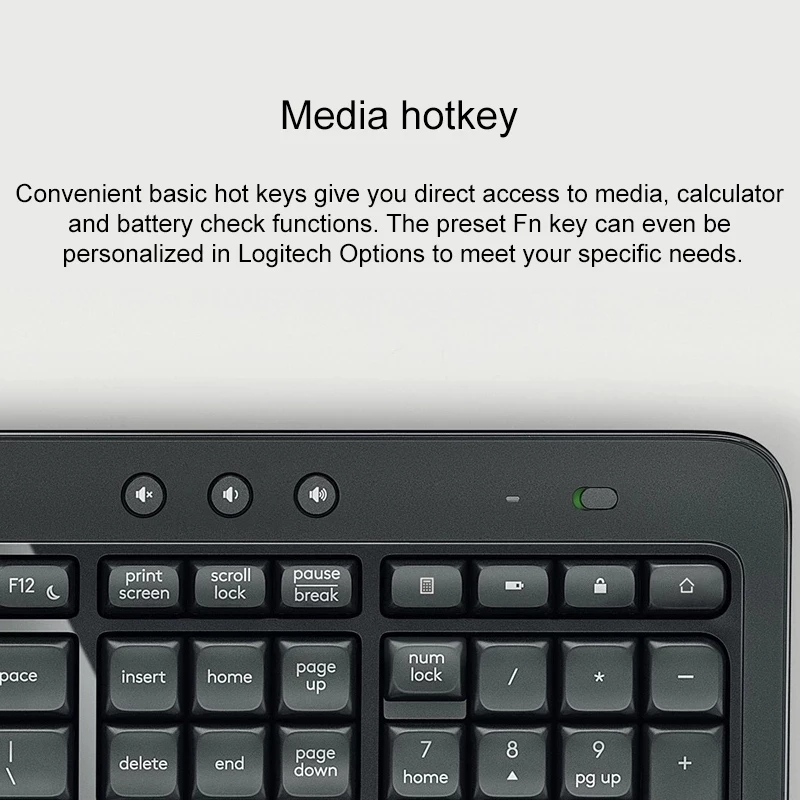 Original Logitech MK540 Wireless Keyboard Mouse Combos Mice Keys Set With Unifying USB Receiver For PC Laptop Office Game