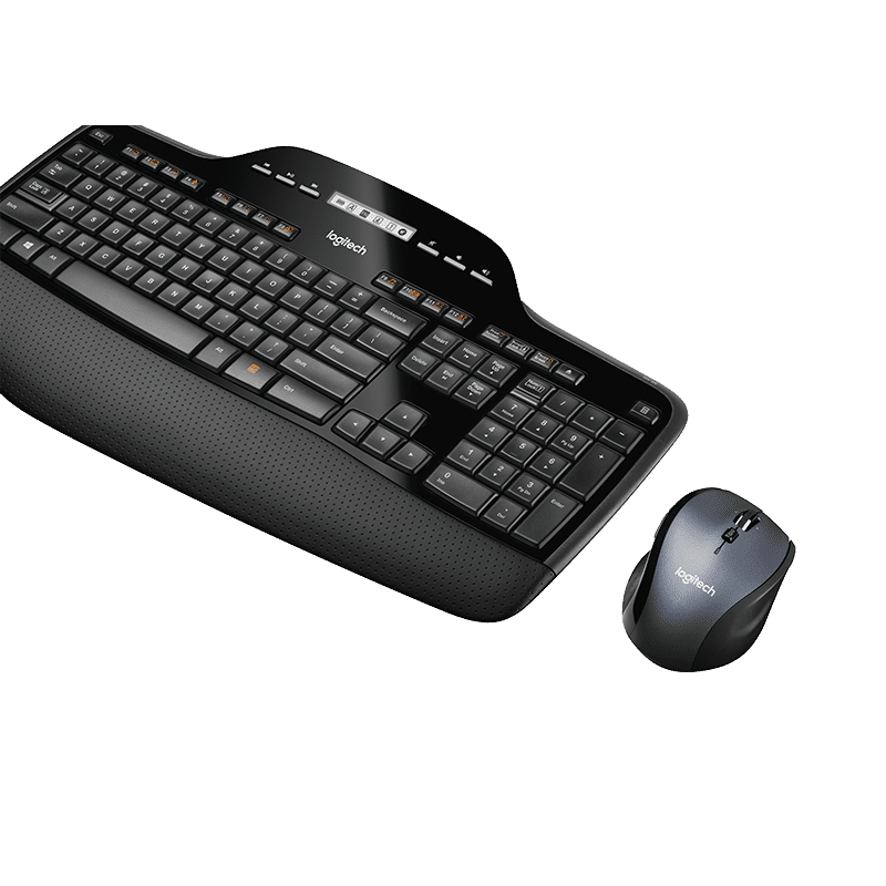 New Logitech MK710 Wireless Keyboard Mouse Set 2.4GHz Ergonomic Optical Mice LCD Control Panel for PC Game and Working Original