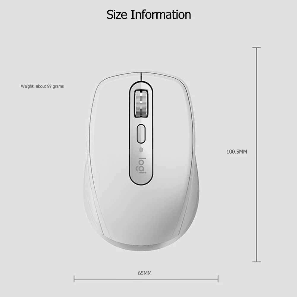 Logitech MX ANYWHERE 3 Wireless Mouse 4000DPI Compact High-Performance Mice Office Mouse with Wireless 2.4G Receiver