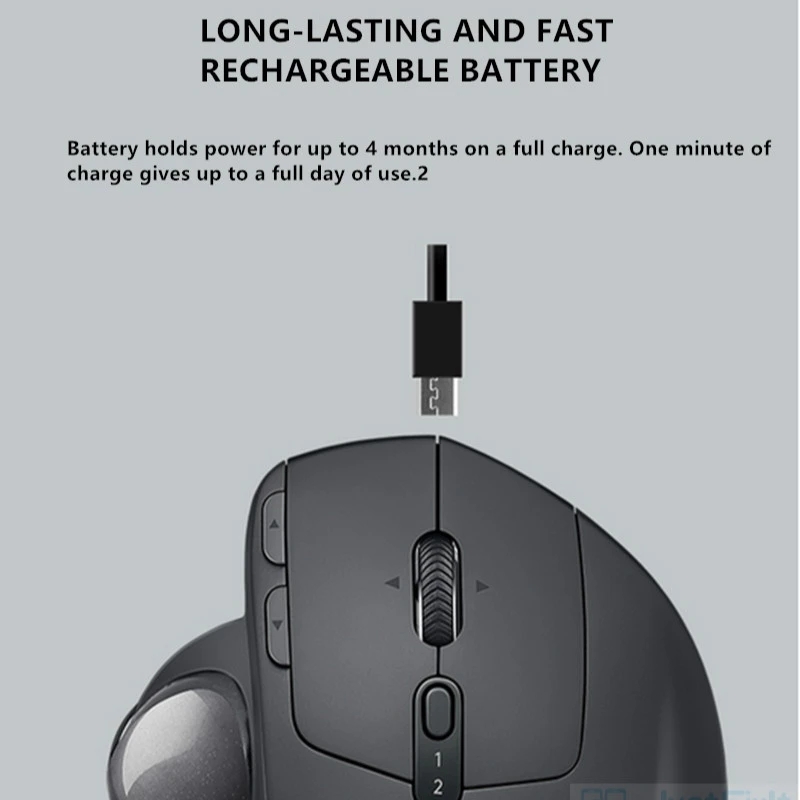Logitech MX ERGO Wireless Trackball Mouse 2.4G wireless Bluetooth  Mice Office Drawing CAD Laptop RECHARGEABLE BATTER Original