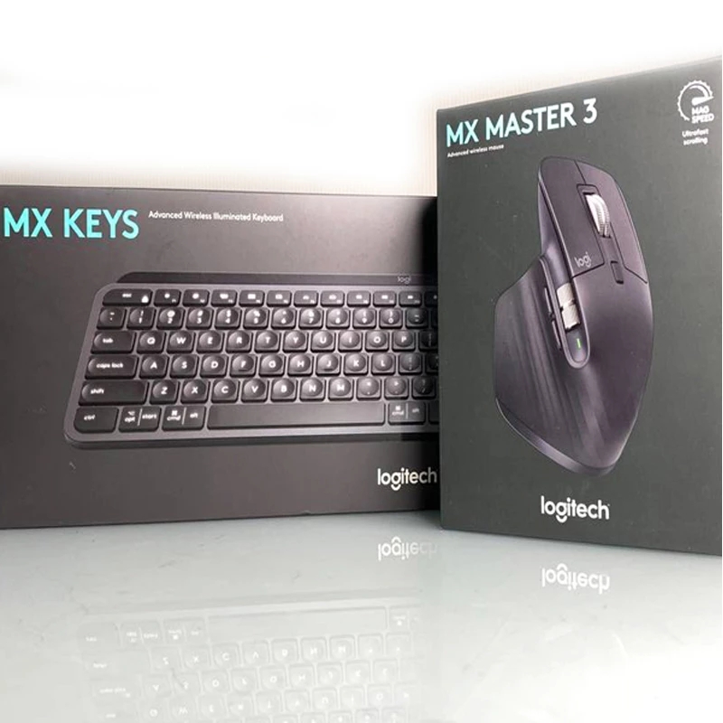 Logitech MX Keys Wireless Bluetooth Keyboard MX Master3 Wireless Bluetooth Mouse 2.4GHz Dual-Mode Home Office Mouse Set