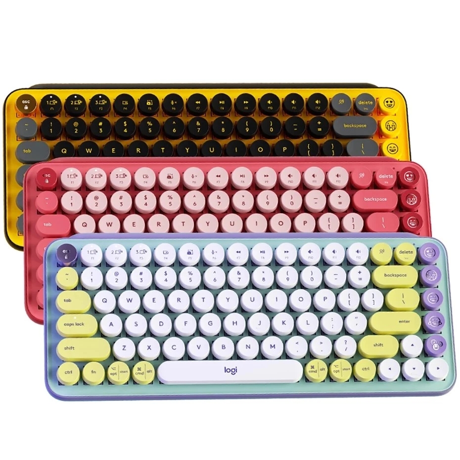 Logitech POP KEYS Wireless Bluetooth Mechanical Keyboard TTC Tea Shaft POP Silent Mice High Precision Optical Tracking Mice