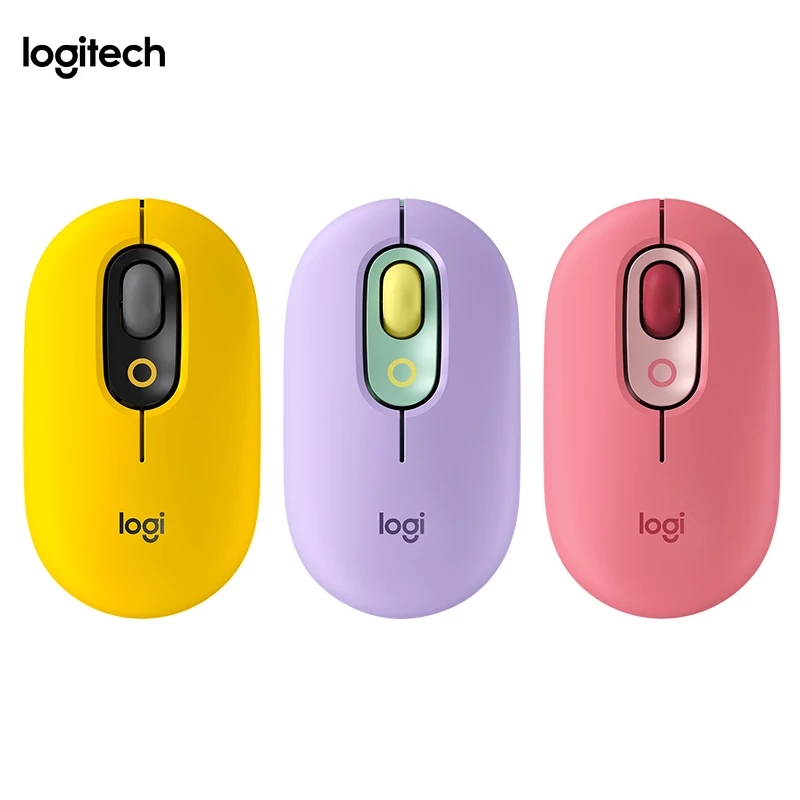 Logitech POP KEYS Wireless Bluetooth Mechanical Keyboard TTC Tea Shaft POP Silent Mice High Precision Optical Tracking Mice