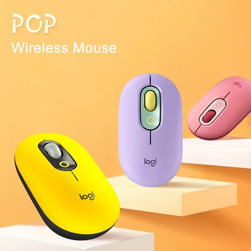 Logitech POP KEYS Wireless Bluetooth Mechanical Keyboard TTC Tea Shaft POP Silent Mice High Precision Optical Tracking Mice