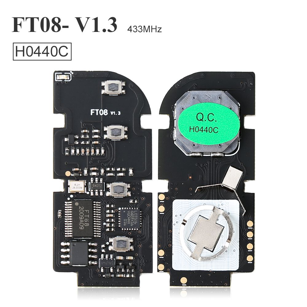 Lonsdor FT08 PH0440B Update Verson of FT08-H0440C 312/314Mhz Toyota Smart Key PCB Frequency Switchable
