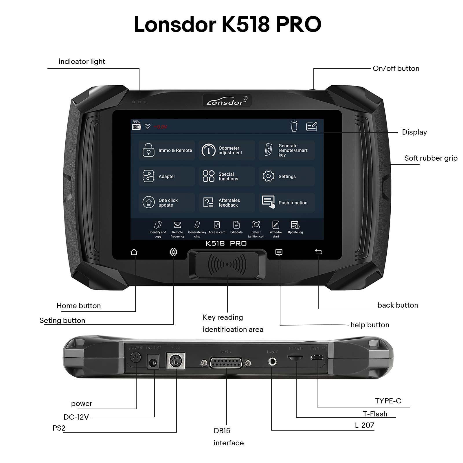 Newest Lonsdor K518 PRO FCV Version (Free Combination Version) All-in-One Key Programmer 5+5 Car Series Free Use Full Functions Free Update Lifetime