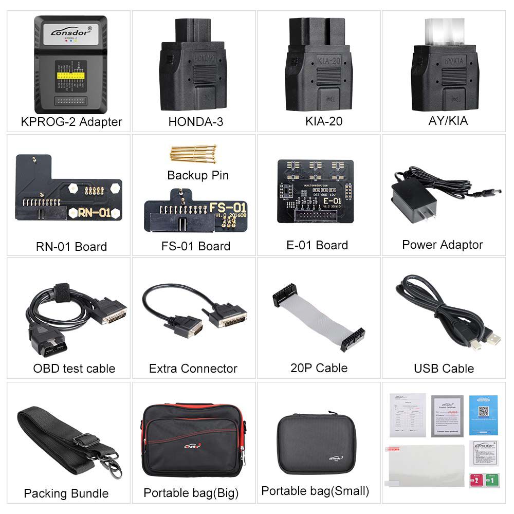 Lonsdor K518ISE Key Programmer Plus SKE-IT Smart Key Emulator 5 in 1 Set Full Package