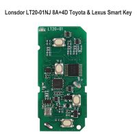 Lonsdor LT20-01 8A+4D Universal Smart Remote PCB 40 / 80 Bit for Toyota Lexus 4 Buttons 433 / 315 MHz work for K518/ KH100+ Series