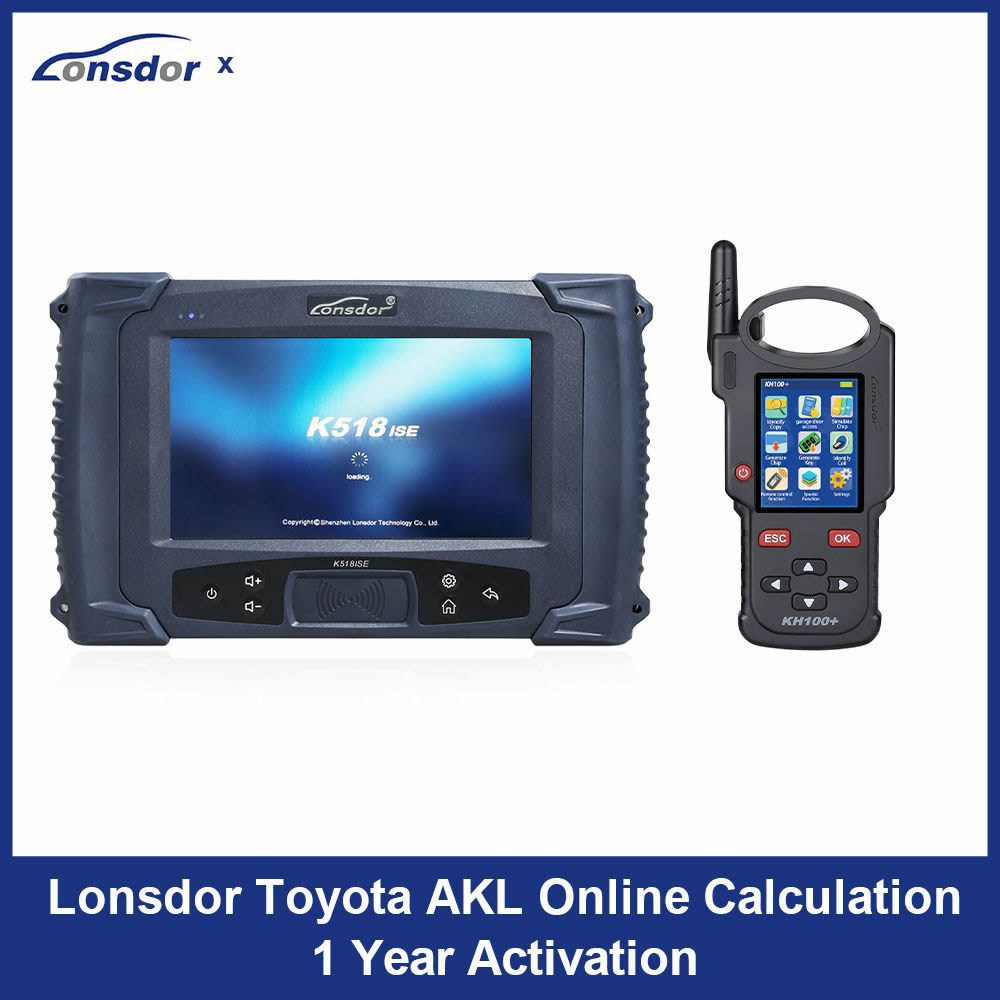 Lonsdor Toyota AKL Online Calculation 1 Year Activation for K518ISE K518S & KH100+ Support Latest Toyota & Lexus All Key Lost and Add Key