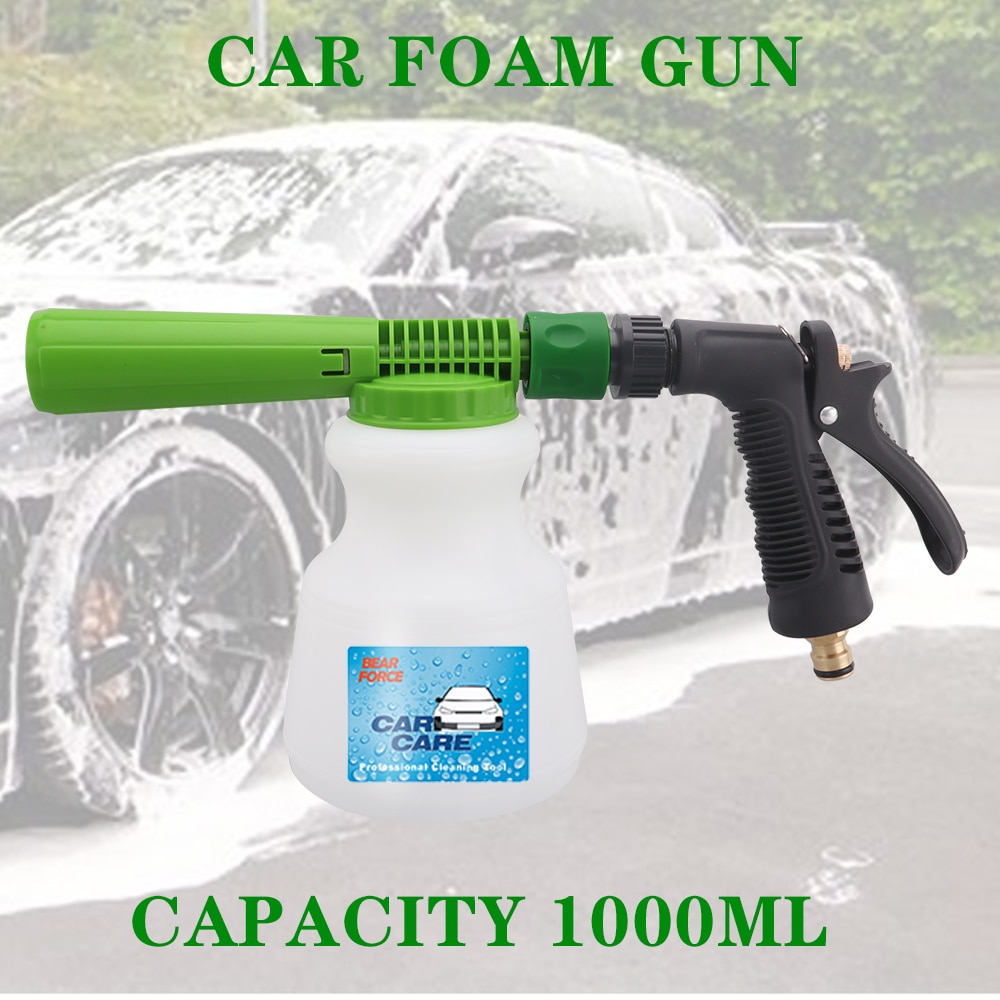 Low Pressure Carwash Foam Gun Foam Cannon Snow Foam Lance Foam Nozzle Water Hose Foam Gun 1L Bottle