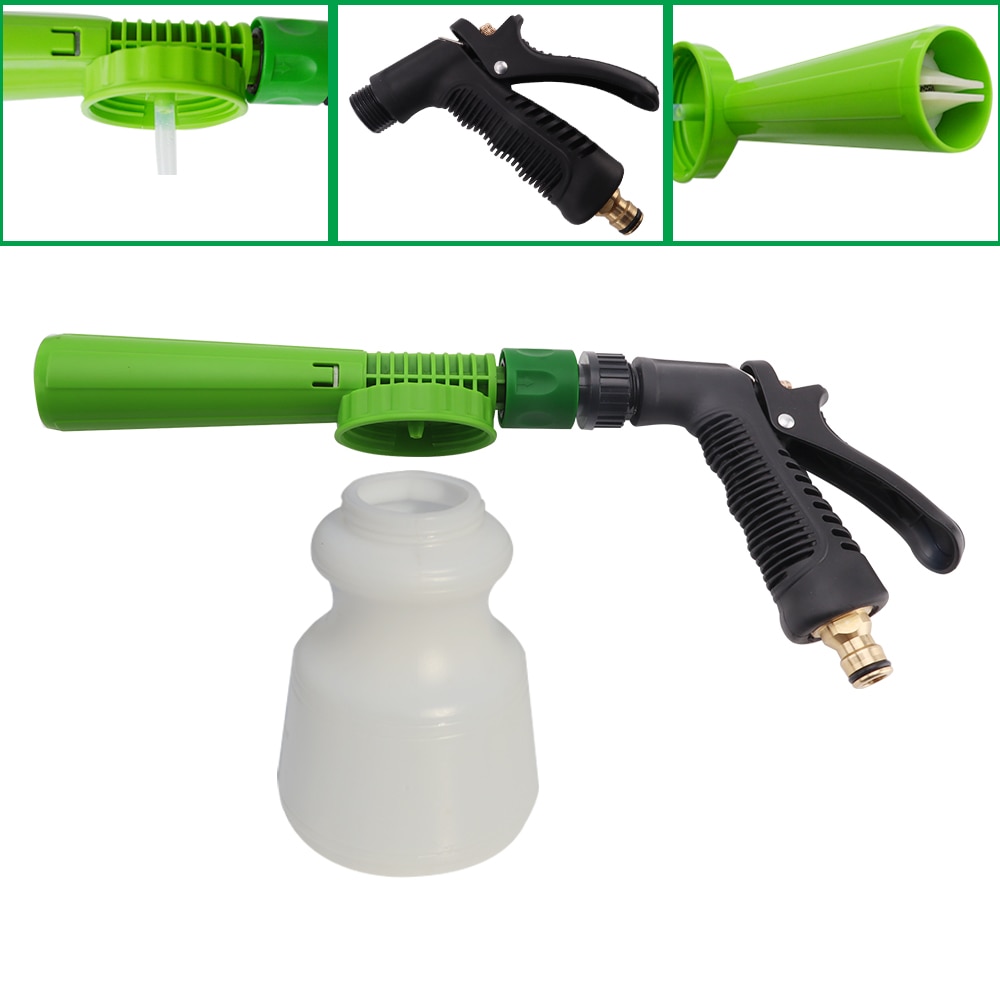 Low Pressure Carwash Foam Gun Foam Cannon Snow Foam Lance Foam Nozzle Water Hose Foam Gun 1L Bottle