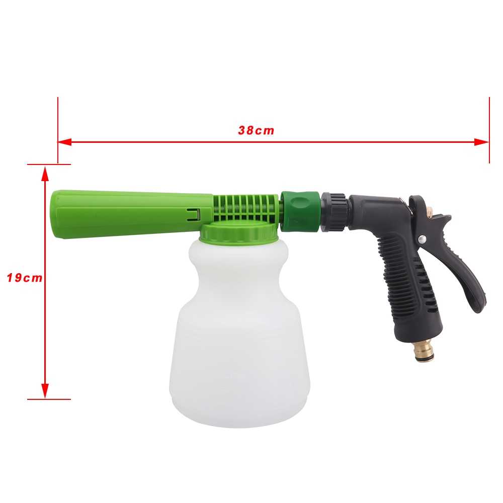 Low Pressure Carwash Foam Gun Foam Cannon Snow Foam Lance Foam Nozzle Water Hose Foam Gun 1L Bottle