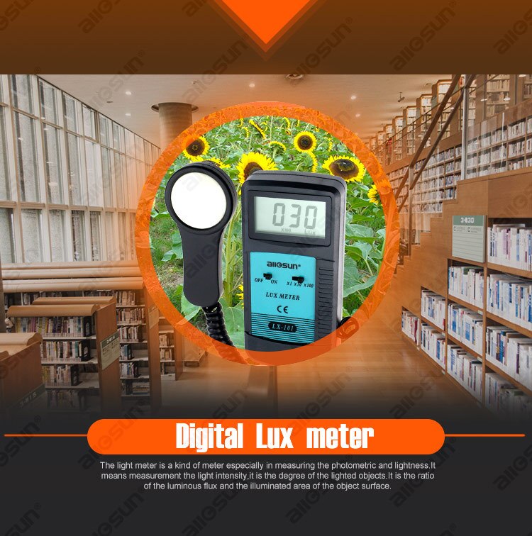 Luxmeter Luminometer Tester Photometer Digital LCD Light Meter LX101