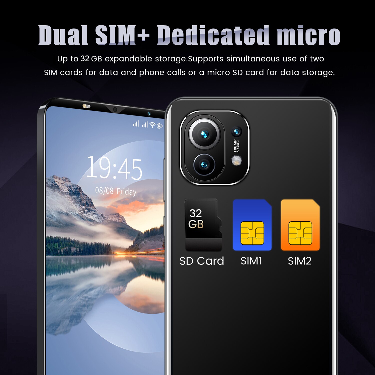 M11 Mini Smartphone Small Screen Flagship Phone 512MB RAM 4GB  ROM HD Camera Unlocked Dual Sim Mobile Phone Android Cellphone