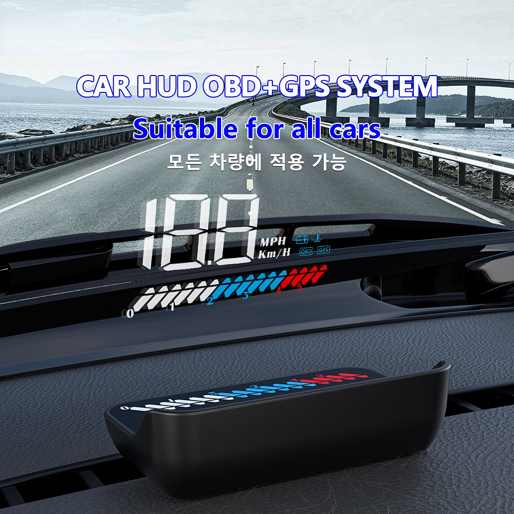 M7 OBD2 GPS Head Up Display Auto Electronics HUD Projector Display Digital Car Speedometer Voltage Accessories For All Car