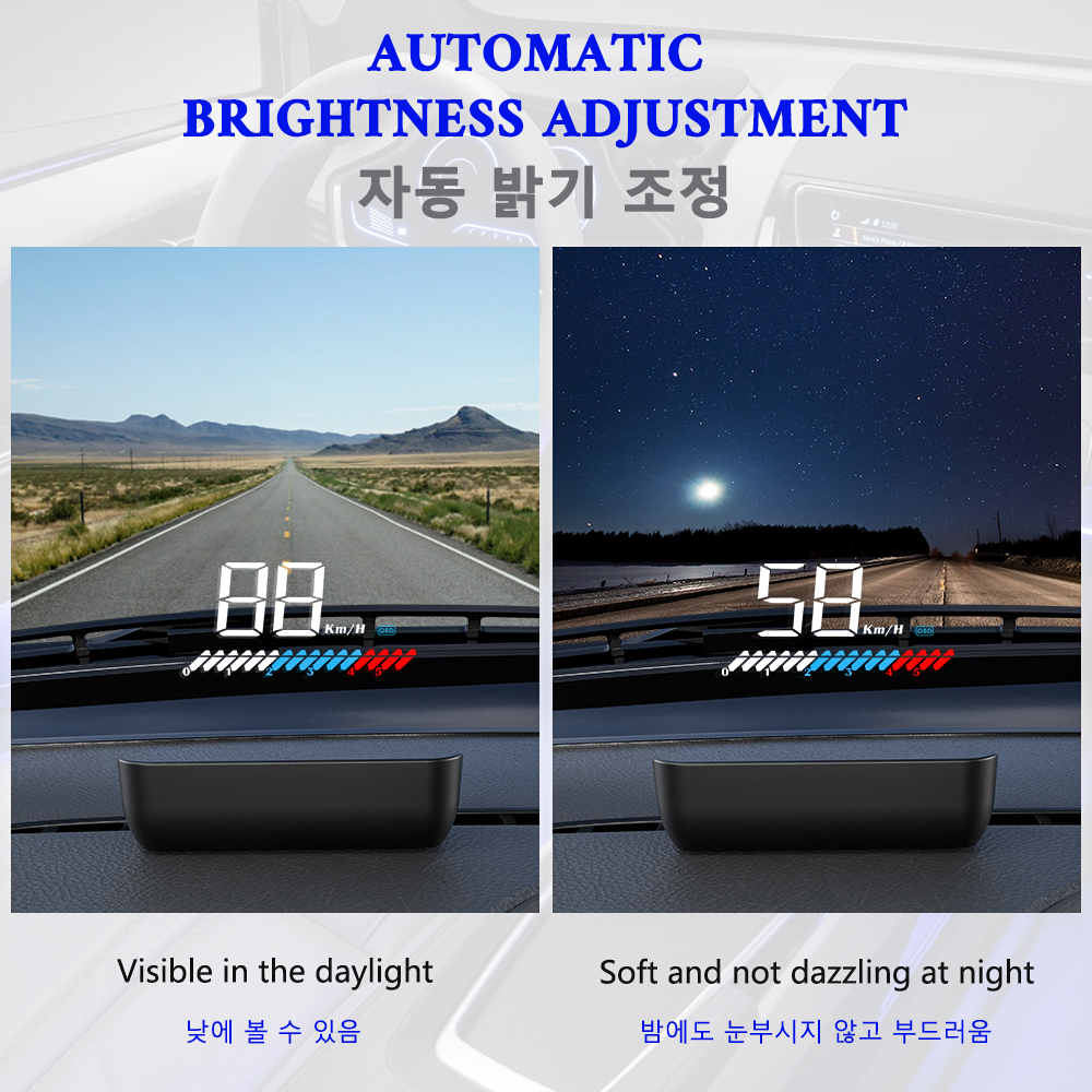 M7 OBD2 GPS Head Up Display Auto Electronics HUD Projector Display Digital Car Speedometer Voltage Accessories For All Car