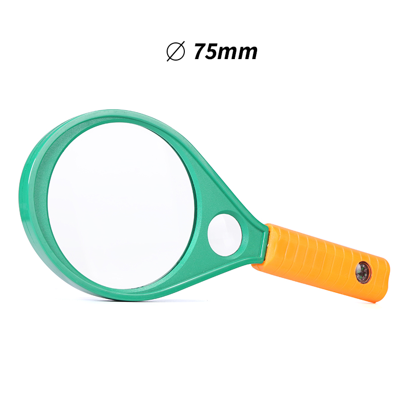 Magnifier 60mm 75mm 5X-10X Magnifying Glass Hand-Held Portable Magnifier Tools for Reading Welding