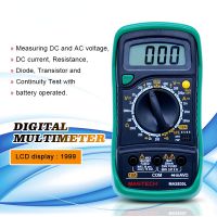 MAS830L Mini Digital Multimeter Handheld LCD Display DC Current Tester Backlight Data Hold Continuity Diode hFE Test