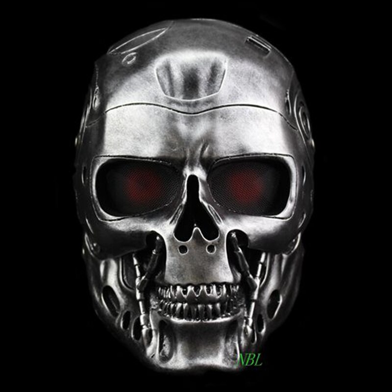 Halloween COS Terminator Helmet Masks Horror CS Paintball Ghost Creepy Resin Mask Masquerade Skull Movie Party Cosplay Props