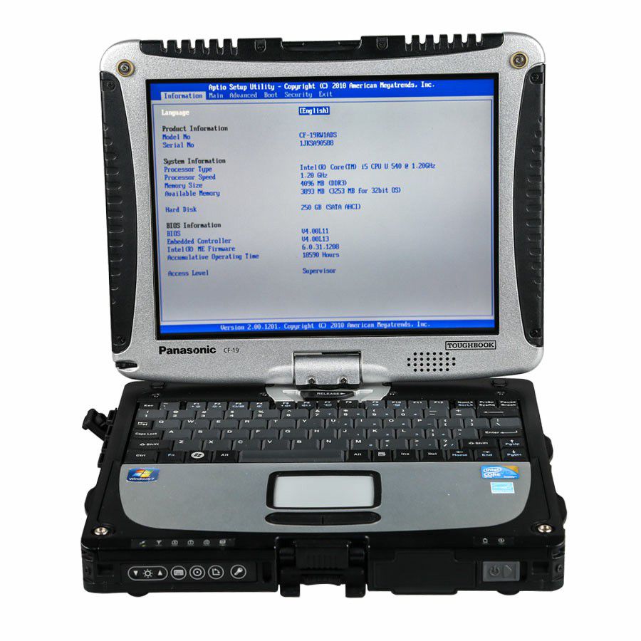 V2022.3 MB SD C5 Connect Compact 5 Star Diagnosis Plus Panasonic CF19 I5 4GB Laptop Software Installed Ready to Use