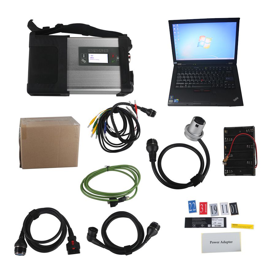 V2022.12 MB SD C5 SD Star Diagnosis with WIFI for Cars and Trucks Multi-Language With Lenovo T410 Laptop Software Installed Ready