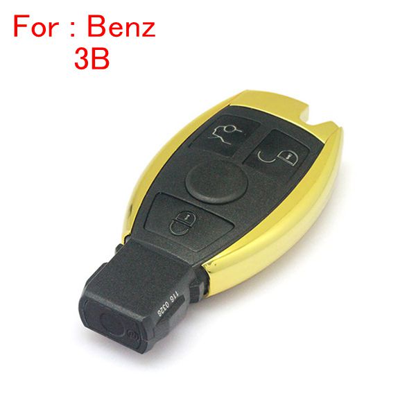 Free Shipping Waterproof Remote Shell 3 Buttons (Small Button with Light) for Mercedes-Benz