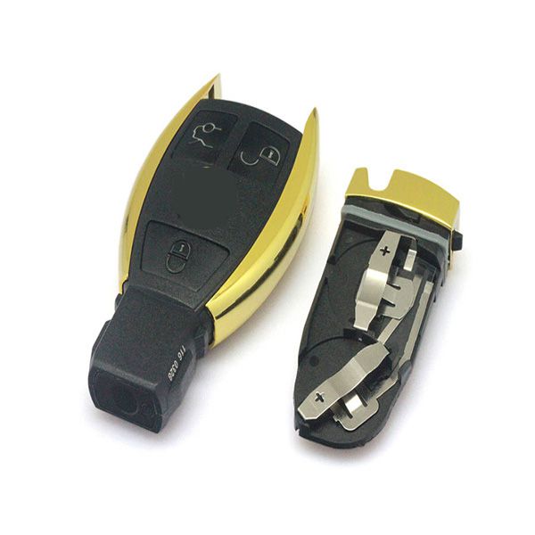 Free Shipping Waterproof Remote Shell 3 Buttons (Small Button with Light) for Mercedes-Benz