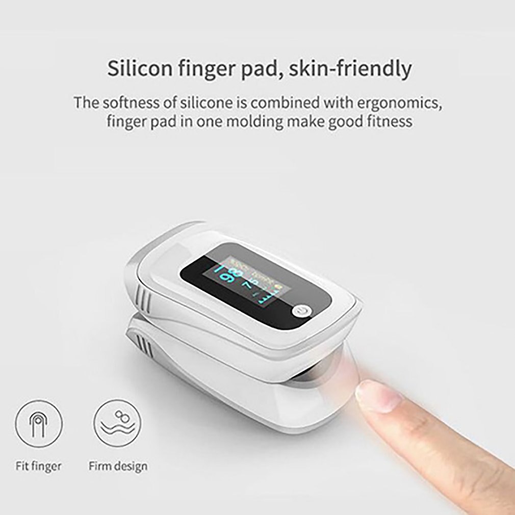 Medcial Oximeter LED Lightweight Finger Pulse Oximeter Sports Finger Clip LED Color Screen Oximetro Heart Rate Pulse Monitoring