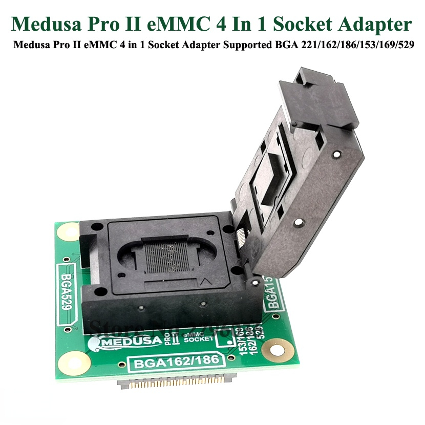 100%  Original Medusa Pro II Socket 3 in 1 Set, Adapter eMMC 4 In 1 Socket  + UFS BGA-153 Socket + UFS BGA-095 Socket Adapter