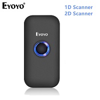 EY-009 Mini Bluetooth 2D Barcode Scanner 2.4G Wireless & Bluetooth Bar Code Reader Portable 1D QR Image Scanner for IOS Android