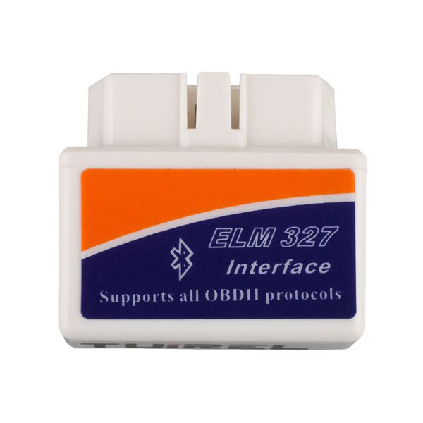 Super MINI ELM327 Bluetooth OBD2 White Smart Car Diagnostic Interface Supports All OBD-II Protocols Software V2.1 Hardware V1.5